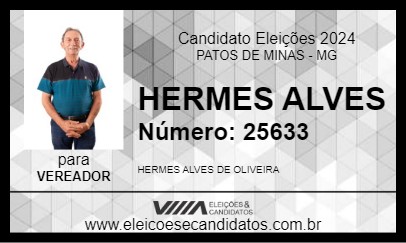 Candidato HERMES ALVES 2024 - PATOS DE MINAS - Eleições