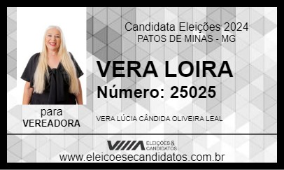 Candidato VERA LOIRA 2024 - PATOS DE MINAS - Eleições