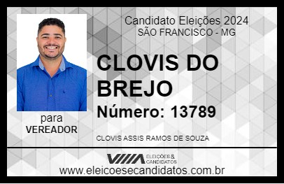 Candidato CLOVIS DO BREJO 2024 - SÃO FRANCISCO - Eleições