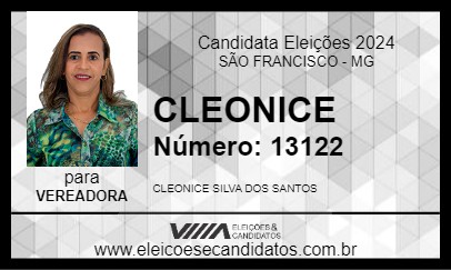 Candidato CLEONICE 2024 - SÃO FRANCISCO - Eleições