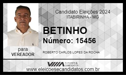 Candidato BETINHO 2024 - ITABIRINHA - Eleições