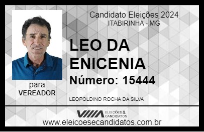 Candidato LEO DA ENICENIA 2024 - ITABIRINHA - Eleições