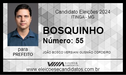 Candidato BOSQUINHO 2024 - ITINGA - Eleições