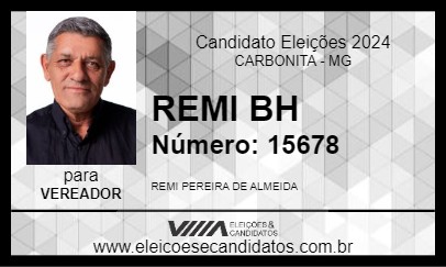 Candidato REMI BH 2024 - CARBONITA - Eleições