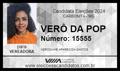 Candidato VERÔ DA POP 2024 - CARBONITA - Eleições