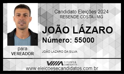 Candidato JOÃO LÁZARO 2024 - RESENDE COSTA - Eleições