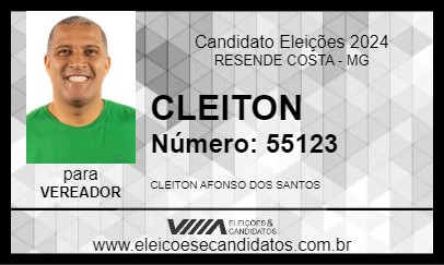 Candidato CLEITON 2024 - RESENDE COSTA - Eleições