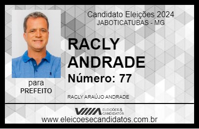 Candidato RACLY ANDRADE 2024 - JABOTICATUBAS - Eleições