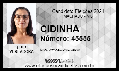 Candidato CIDINHA 2024 - MACHADO - Eleições