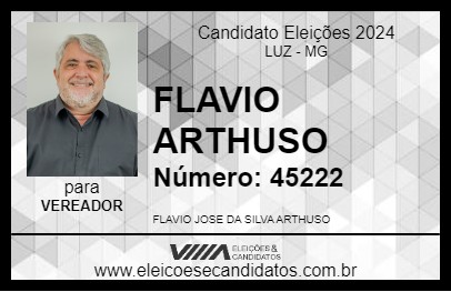 Candidato FLAVIO ARTHUSO 2024 - LUZ - Eleições