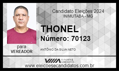 Candidato THONEL 2024 - INIMUTABA - Eleições