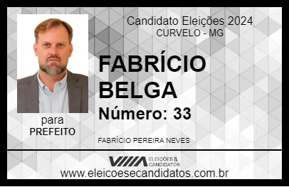 Candidato FABRÍCIO BELGA 2024 - CURVELO - Eleições