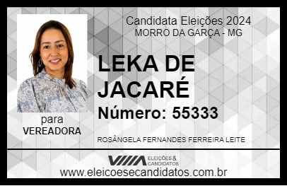 Candidato LEKA DE JACARÉ 2024 - MORRO DA GARÇA - Eleições