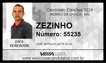 Candidato ZEZINHO 2024 - MORRO DA GARÇA - Eleições