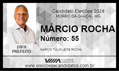 Candidato MÁRCIO ROCHA 2024 - MORRO DA GARÇA - Eleições