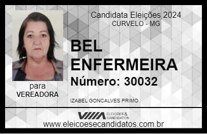 Candidato BEL ENFERMEIRA 2024 - CURVELO - Eleições