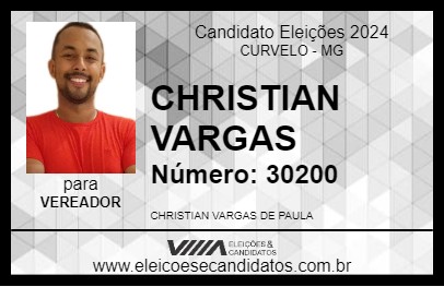 Candidato CHRISTIAN VARGAS 2024 - CURVELO - Eleições