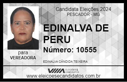 Candidato EDINALVA DE PERU 2024 - PESCADOR - Eleições