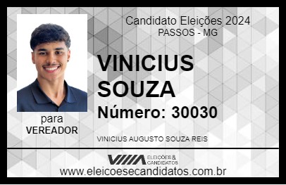 Candidato VINICIUS SOUZA 2024 - PASSOS - Eleições