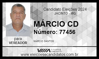 Candidato MÁRCIO CD 2024 - JACINTO - Eleições