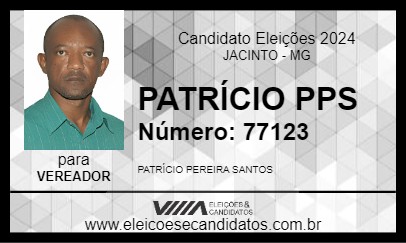 Candidato PATRÍCIO PPS 2024 - JACINTO - Eleições