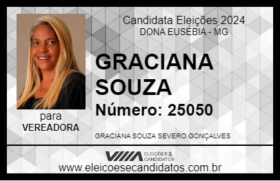 Candidato GRACIANA SOUZA 2024 - DONA EUSÉBIA - Eleições