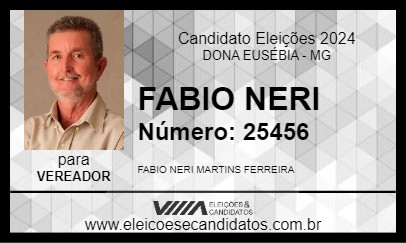 Candidato FABIO NERI 2024 - DONA EUSÉBIA - Eleições