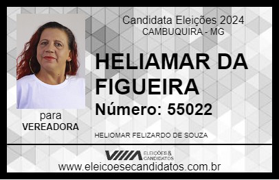 Candidato HELIAMAR DA FIGUEIRA 2024 - CAMBUQUIRA - Eleições