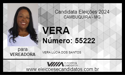 Candidato VERA 2024 - CAMBUQUIRA - Eleições