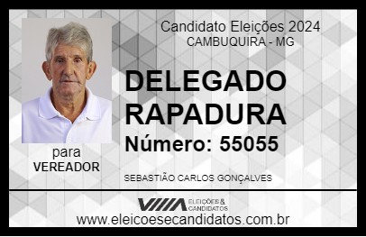 Candidato DELEGADO RAPADURA 2024 - CAMBUQUIRA - Eleições