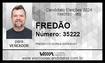 Candidato FREDÃO 2024 - TIMÓTEO - Eleições