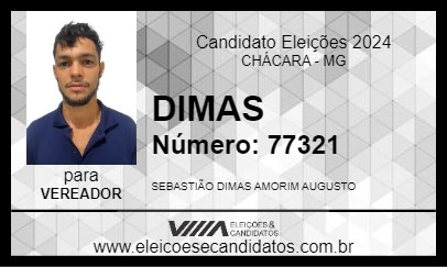 Candidato DIMAS 2024 - CHÁCARA - Eleições