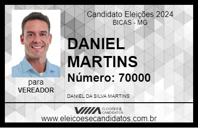 Candidato DANIEL MARTINS 2024 - BICAS - Eleições