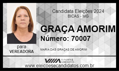 Candidato GRAÇA AMORIM 2024 - BICAS - Eleições