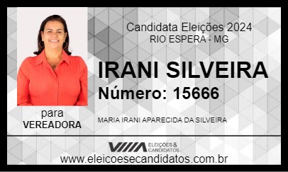 Candidato IRANI SILVEIRA 2024 - RIO ESPERA - Eleições