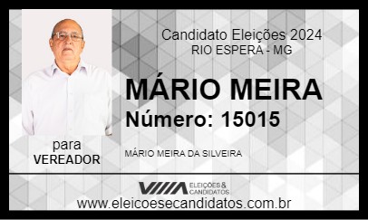 Candidato MÁRIO MEIRA 2024 - RIO ESPERA - Eleições