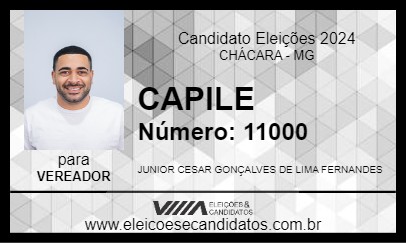 Candidato CAPILE 2024 - CHÁCARA - Eleições