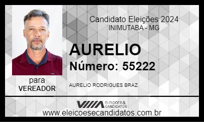 Candidato AURELIO 2024 - INIMUTABA - Eleições