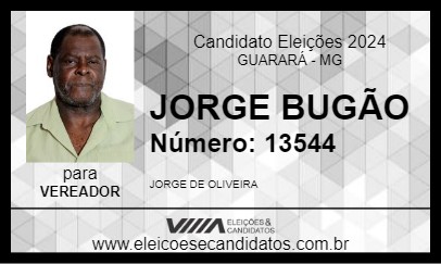 Candidato JORGE BUGÃO 2024 - GUARARÁ - Eleições