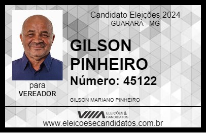 Candidato GILSON PINHEIRO 2024 - GUARARÁ - Eleições