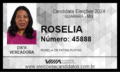 Candidato ROSELIA 2024 - GUARARÁ - Eleições