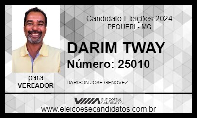 Candidato DARIM TWAY 2024 - PEQUERI - Eleições