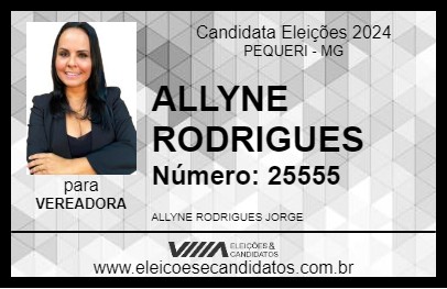 Candidato ALLYNE RODRIGUES 2024 - PEQUERI - Eleições