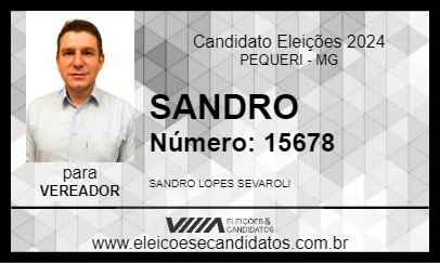 Candidato SANDRO 2024 - PEQUERI - Eleições