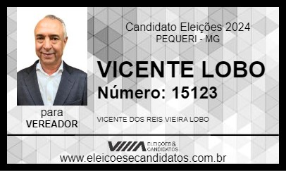 Candidato VICENTE LOBO 2024 - PEQUERI - Eleições