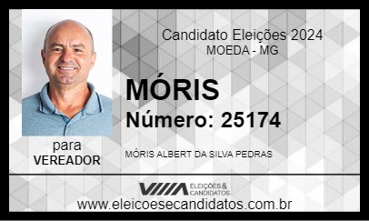 Candidato MÓRIS 2024 - MOEDA - Eleições