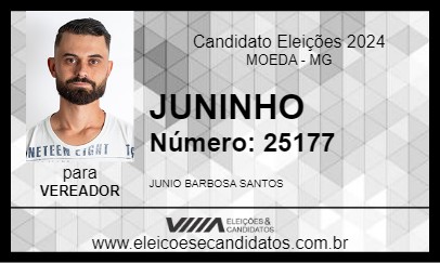 Candidato JUNINHO 2024 - MOEDA - Eleições