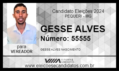 Candidato GESSE ALVES 2024 - PEQUERI - Eleições