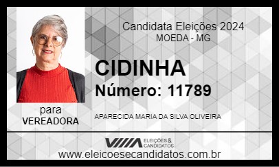 Candidato CIDINHA 2024 - MOEDA - Eleições