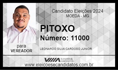 Candidato PITOXO 2024 - MOEDA - Eleições